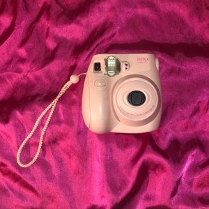 FujiFilm Instax mini 75, photo album, and case.